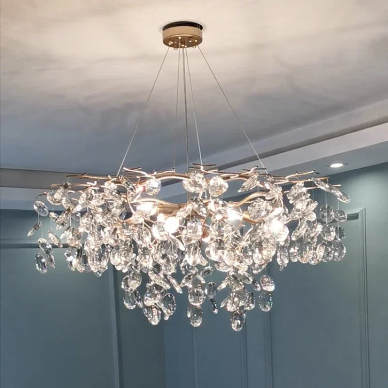 Luxury crystal chandelier for sophisticated lighting