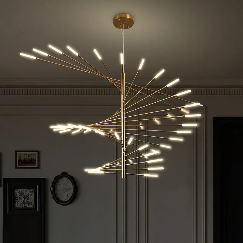 Modern minimalist LED chandelier for interior decoration