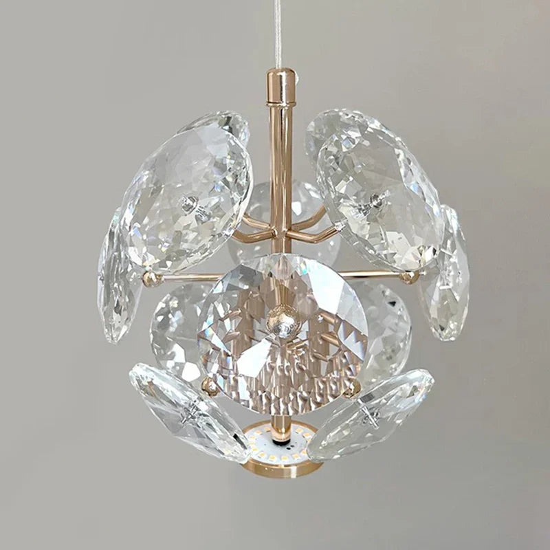 Modern Light Luxury Crystal Chandeliers Bedroom Bedside Lamps Nordic Minimalist Home Decor Office Aisle Chandelier Indoor Lighting