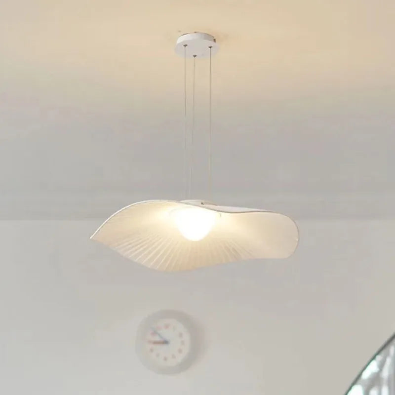 LED fabric chandelier for a modern and minimalist interior