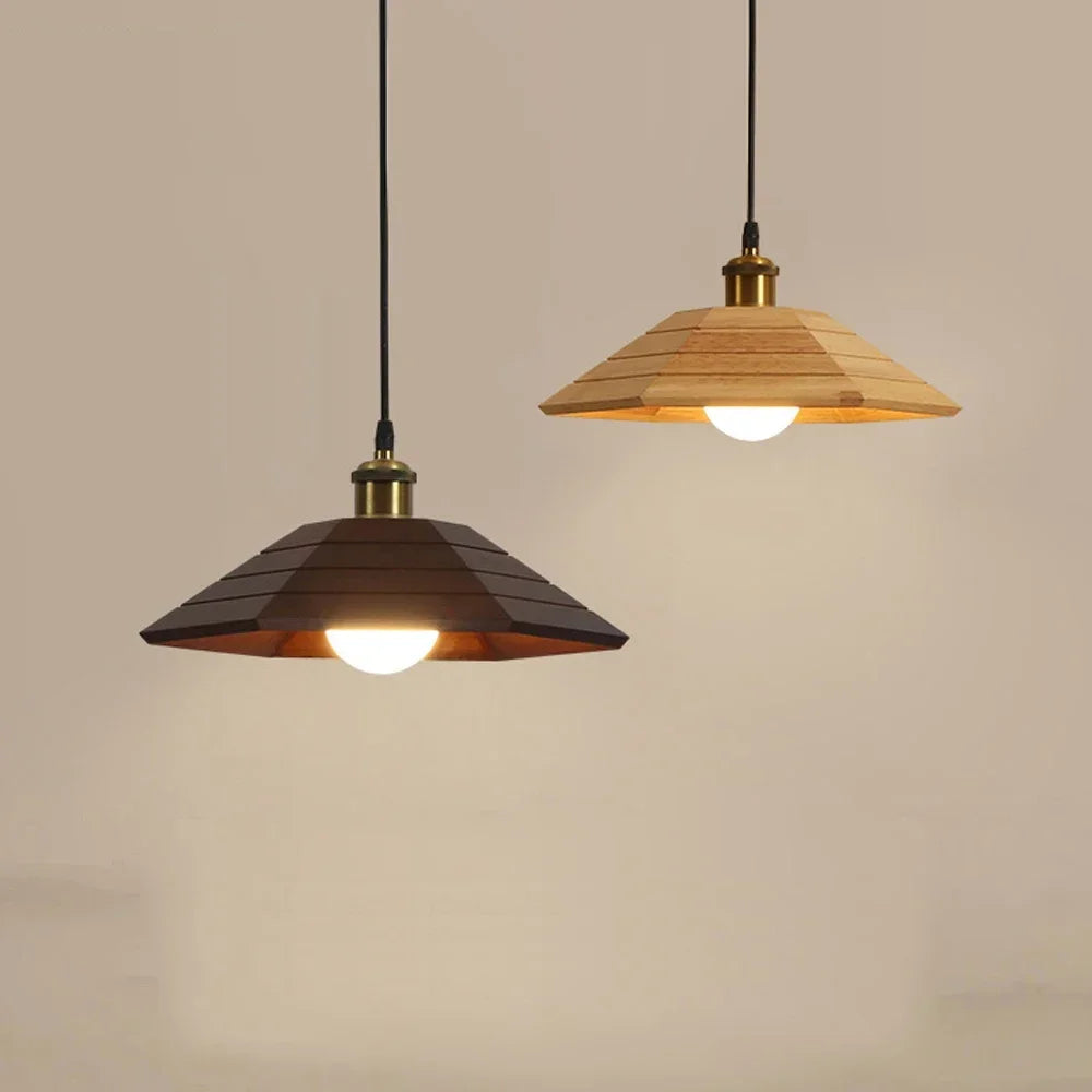 Modern solid wood chandelier lighting for restaurant and bar