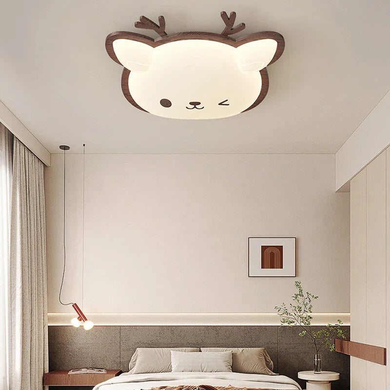 Creative LED animal cat chandelier for children
