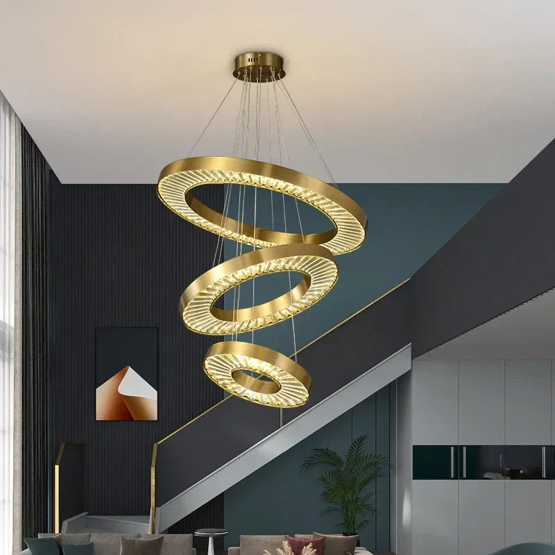 Sophisticated Modern LED Crystal Chandelier