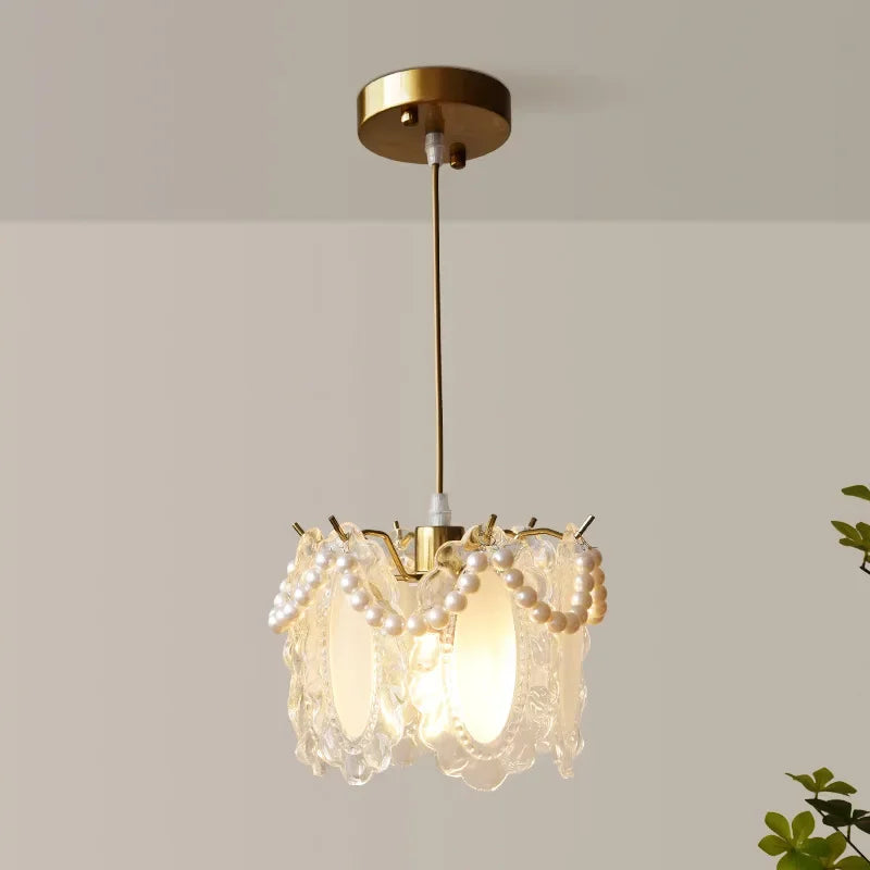 Light crystal glass chandelier for modern lighting