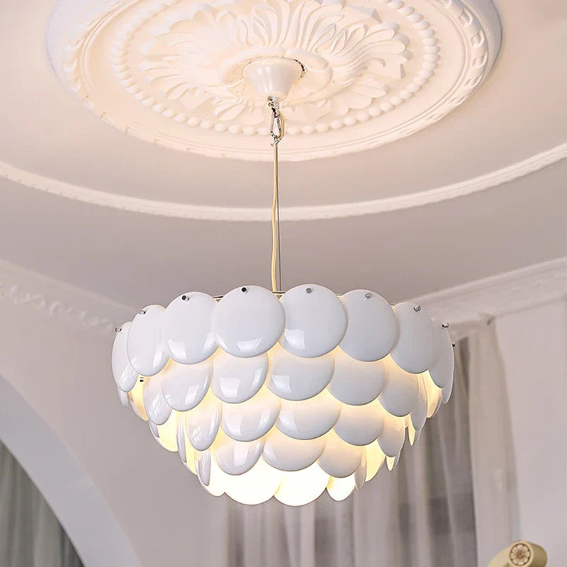 contemporary ceramic chandelier, modern Nordic style