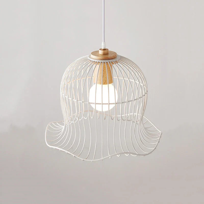 Nordic flower-shaped suspended metal chandelier