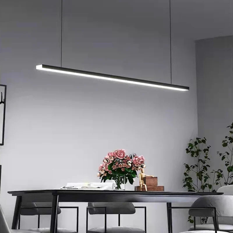 Minimalist copper design LED chandelier