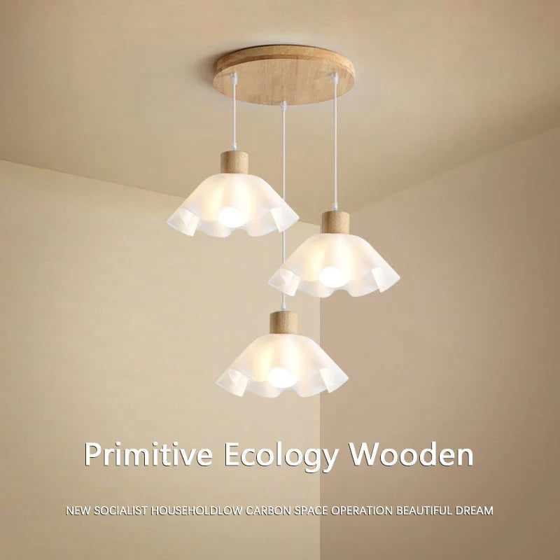 Elegant Chic Wooden Pendant Chandelier