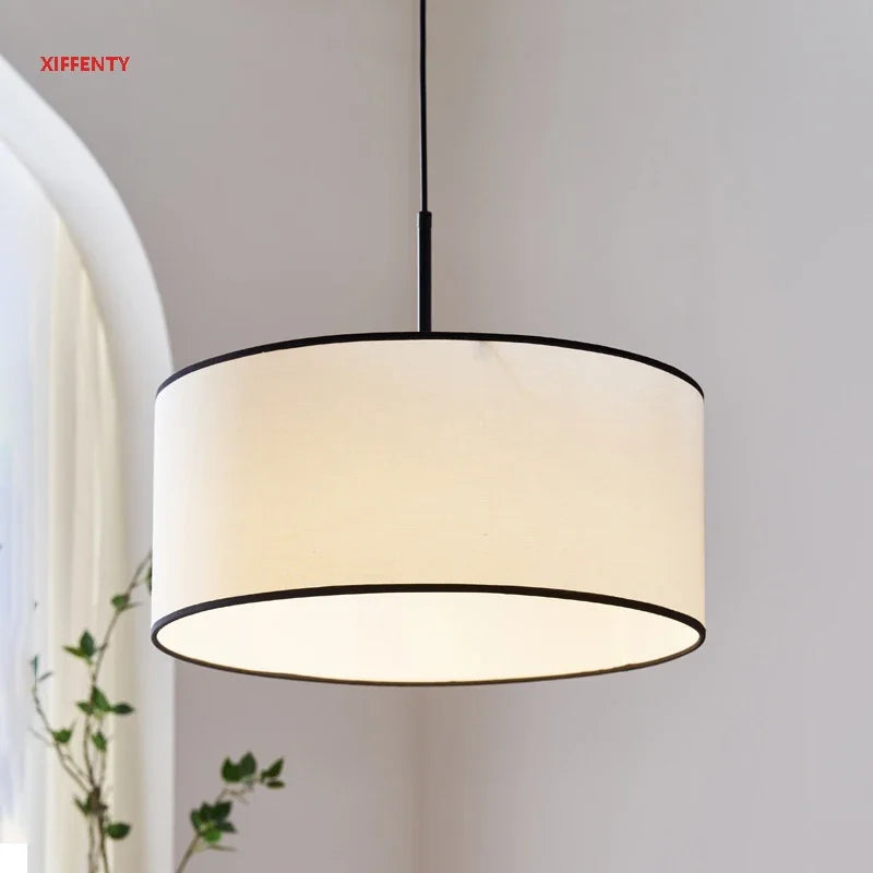 Modern Nordic Design LED Fabric Pendant Chandelier