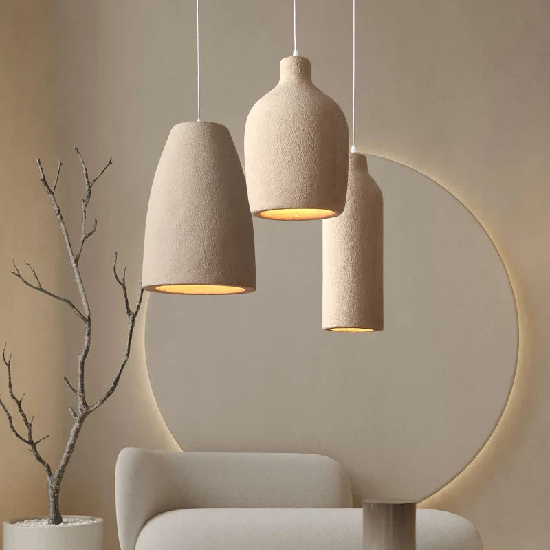 Designer Wabi Sabi LED chandelier for home decor