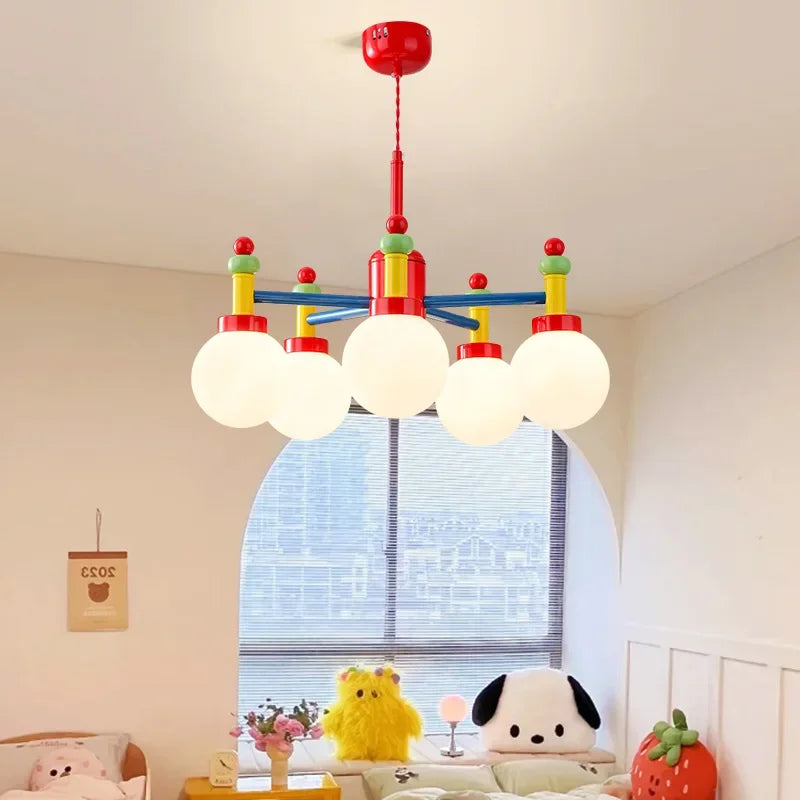 Macaron LED Chandelier for Children Home Decor and Study Lighting