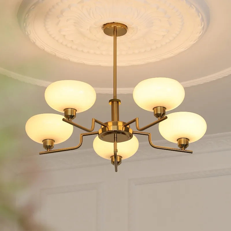 Bauhaus Style Vintage LED Chandelier Nordic Designer Pendant Light