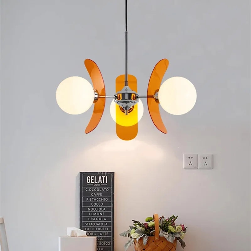 Antique glass chandelier for elegant interior decoration