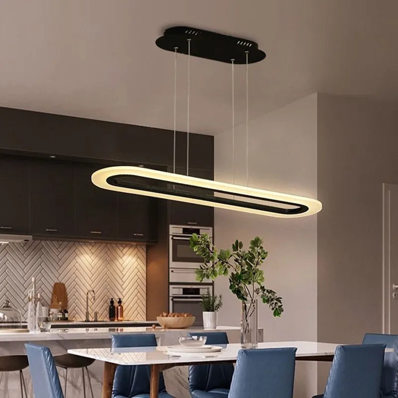 Elegant minimalist LED pendant light