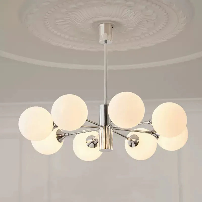 Elegant modern white LED pendant light