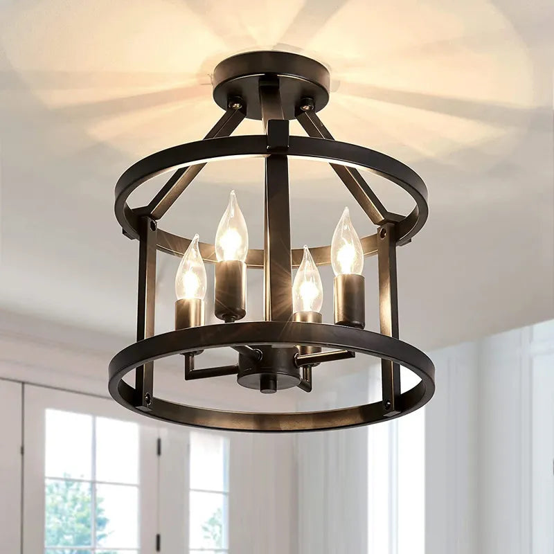 Rustic American vintage pendant light