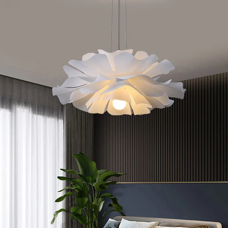 Nordic LED Living Room Bedroom Hanging Lights Girls' Room Creative Designer Dining Room Lamp Net Red Flower Chandelier
