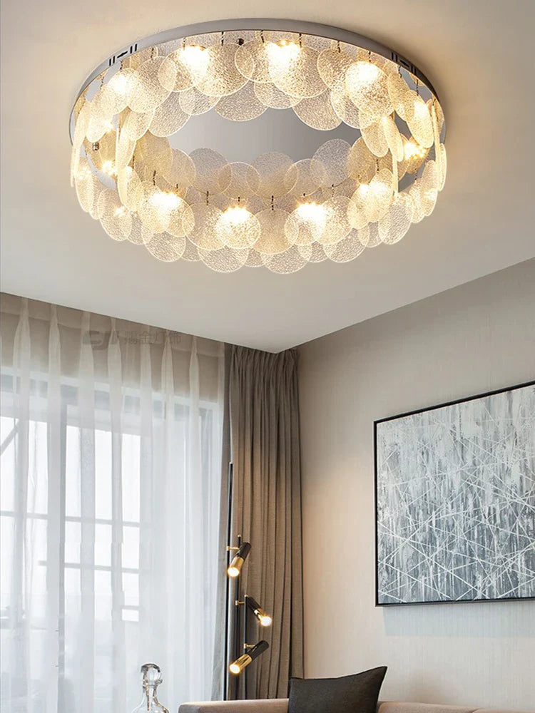 Modern chrome-plated designer pendant light