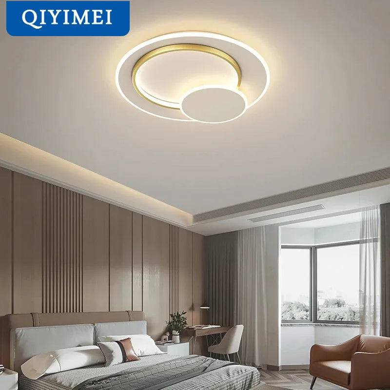 Sleek contemporary circular chandelier
