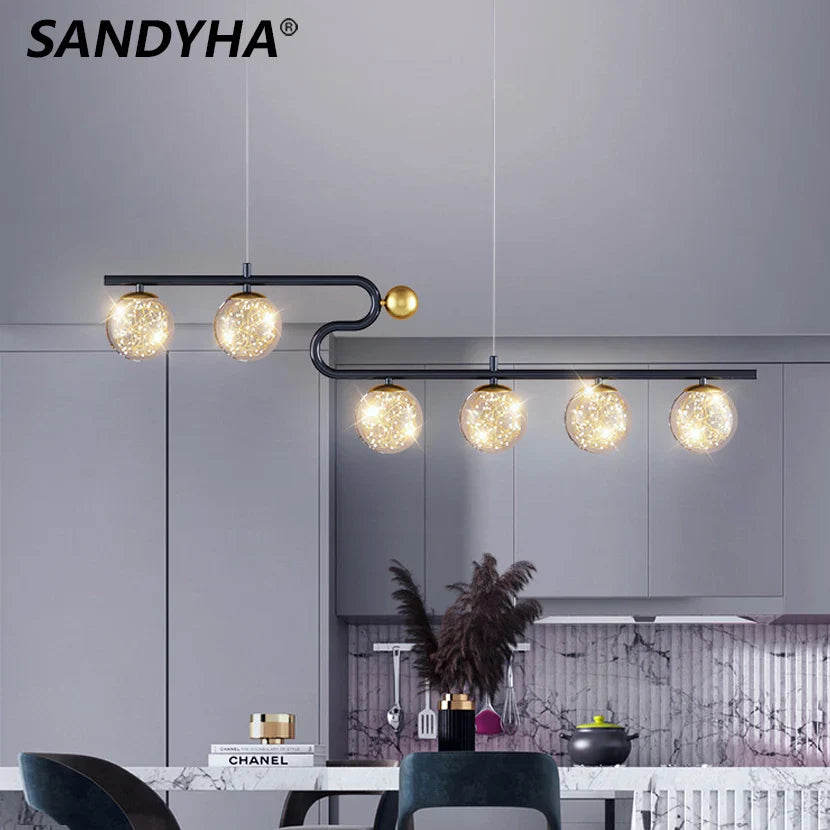 Modern elegant design glass chandelier