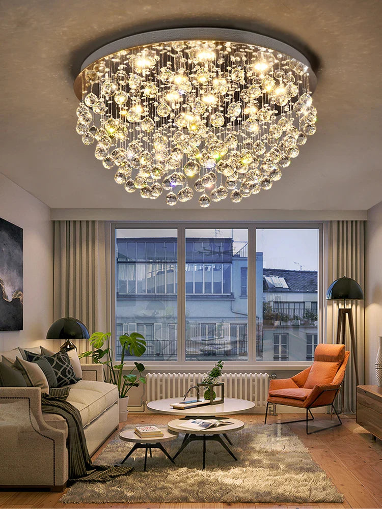 modern crystal chandelier for luxury lighting