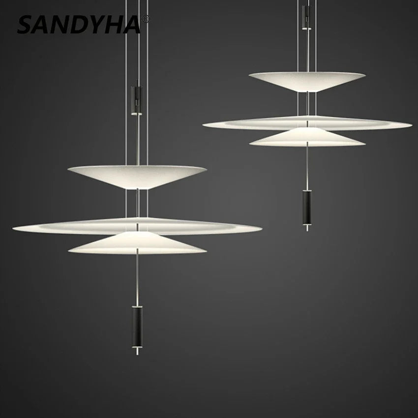Sandyha chandelier luminous futuristic design