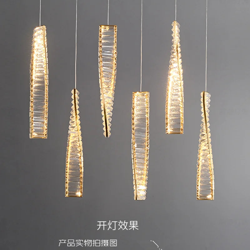 Modern design crystal chandelier for an elegant ambiance