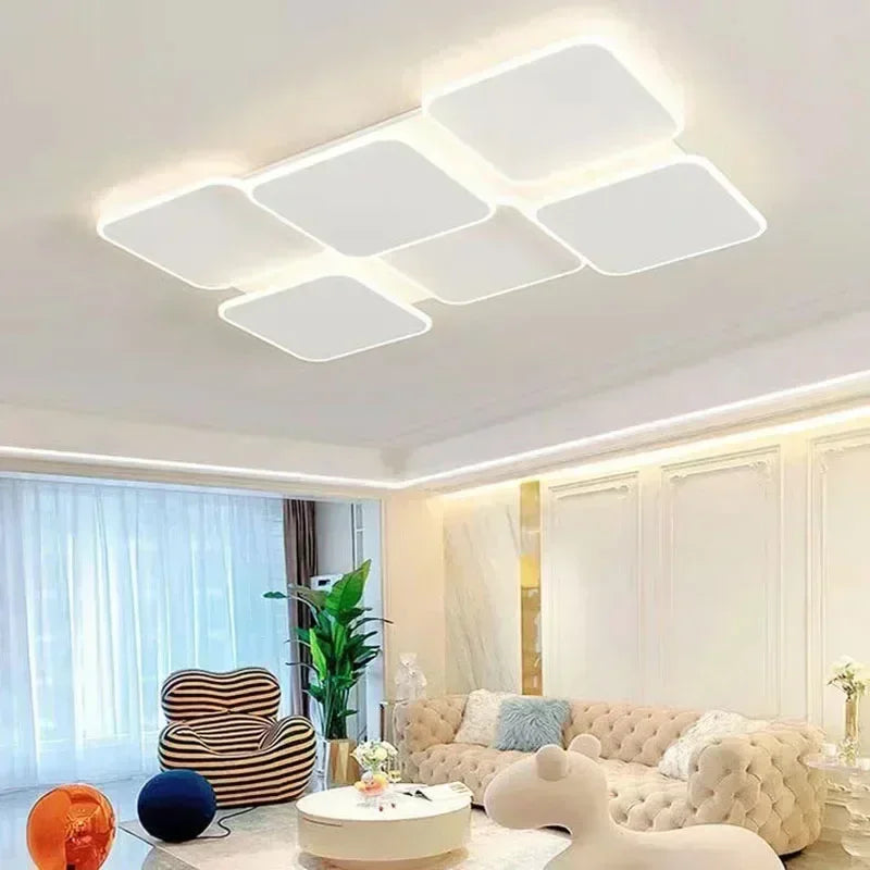 Modern chandelier for connected spaces