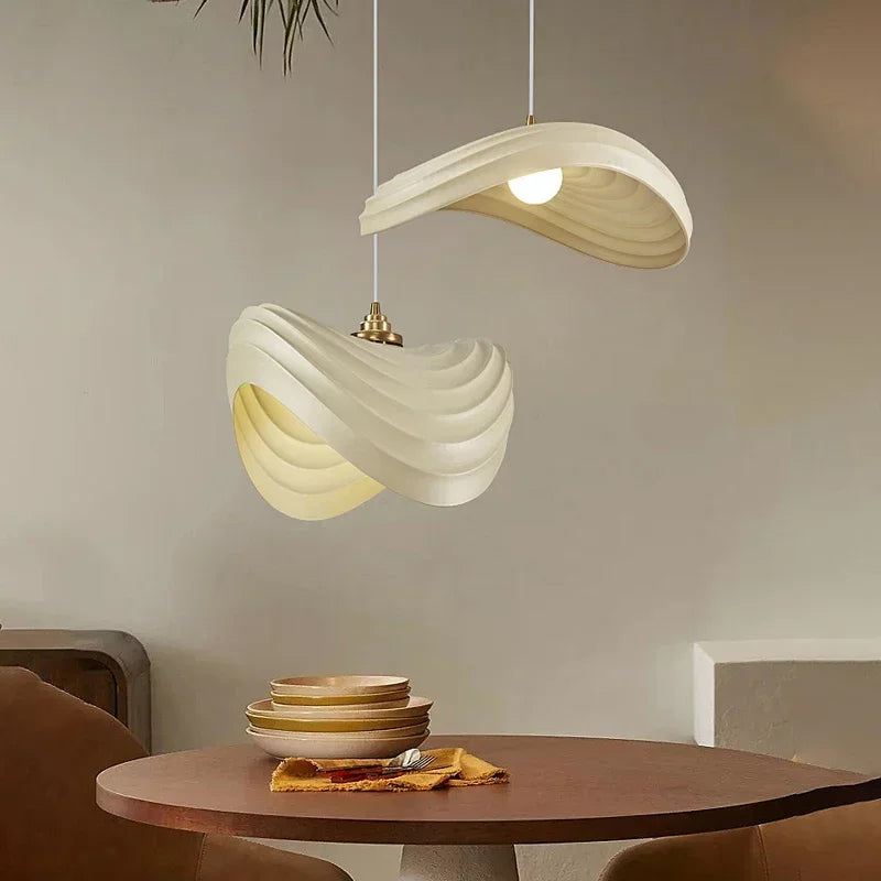 Nordic minimalist wabi-sabi style LED chandelier for restaurant bar