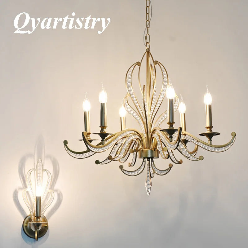 luxury chandelier gold modern design decorative luminaire ideal candle