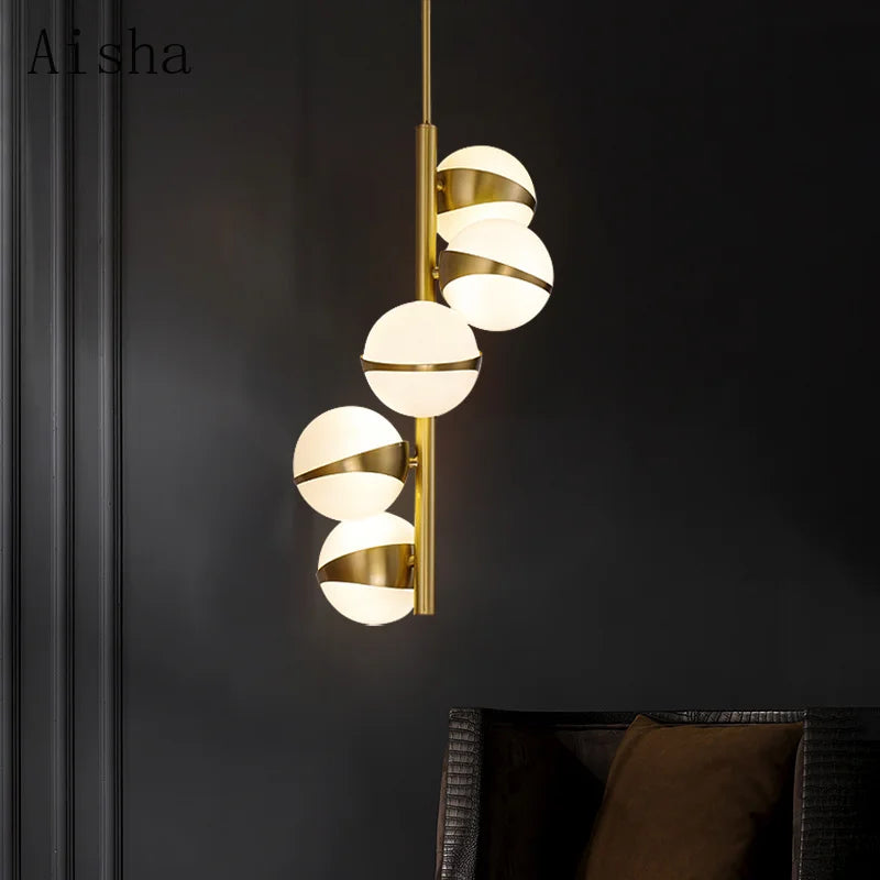 Nordic Creative Design Copper Chandelier for Interiors