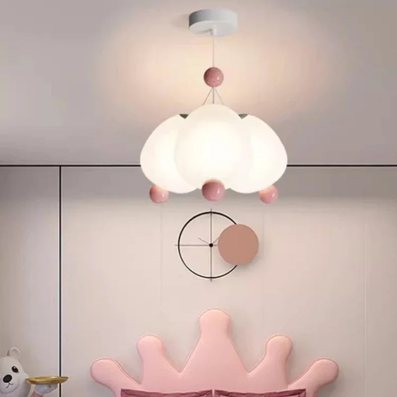Cute modern chandelier for little girl's room kids' decor