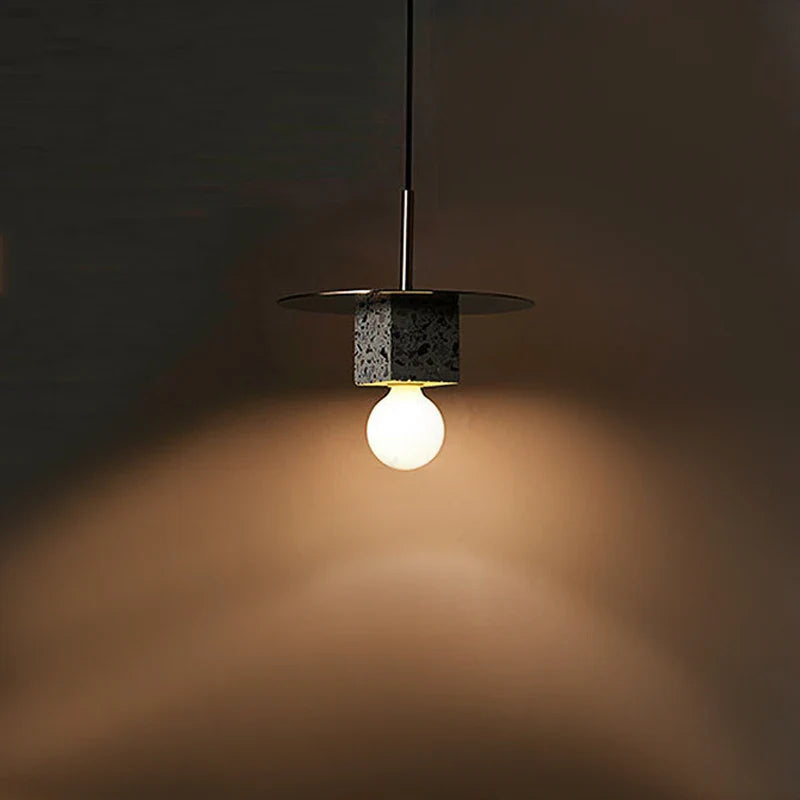 Luxury natural marble chandelier creative LED light
