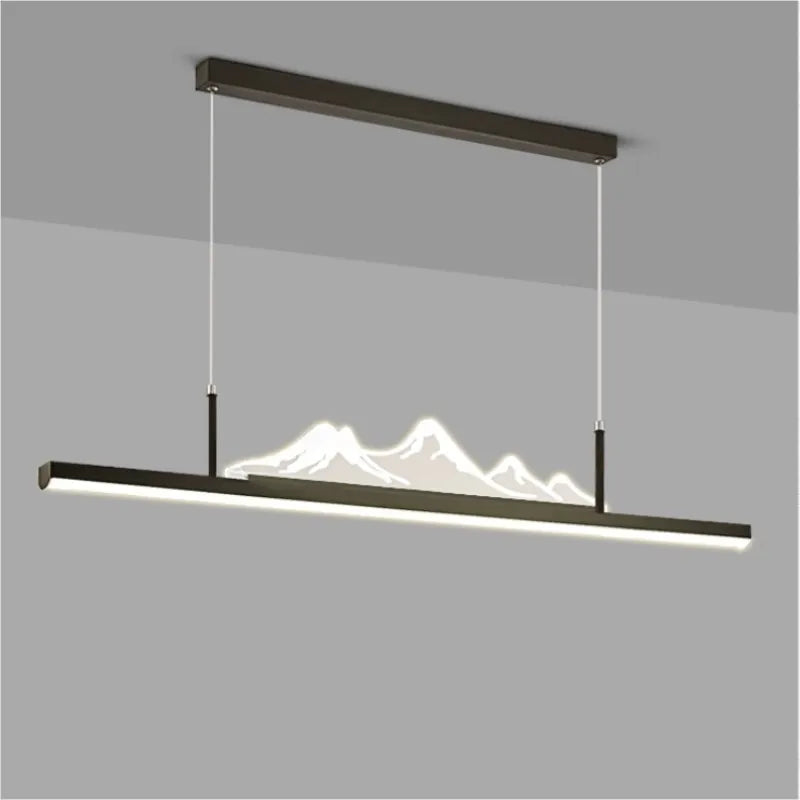 Chinese-style chandelier for restaurant and office, mountain design