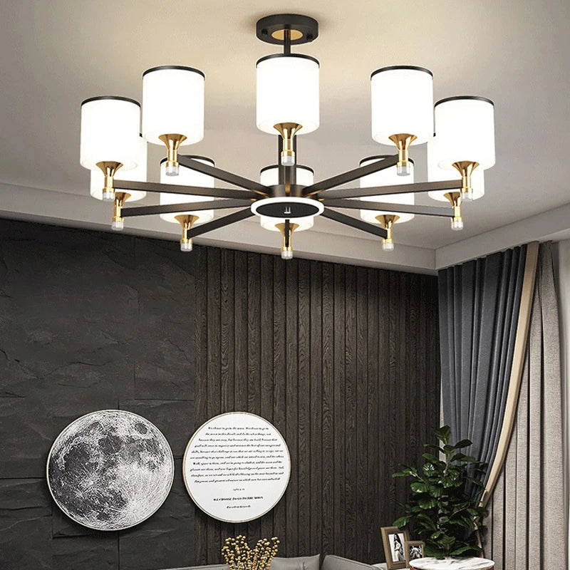 Nordic chandelier 15 heads modern luxury design for bright interior