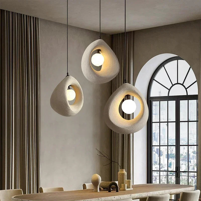 Japan Wabi Sabi Style LED Chandelier: A Clean and Refined Lighting Solution