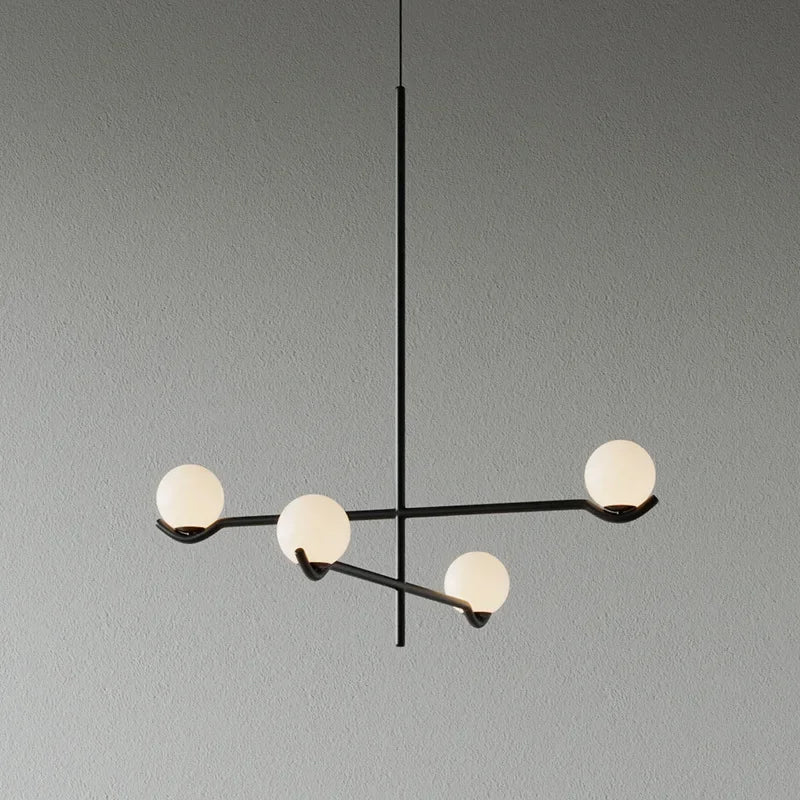 Modern transparent LED chandelier