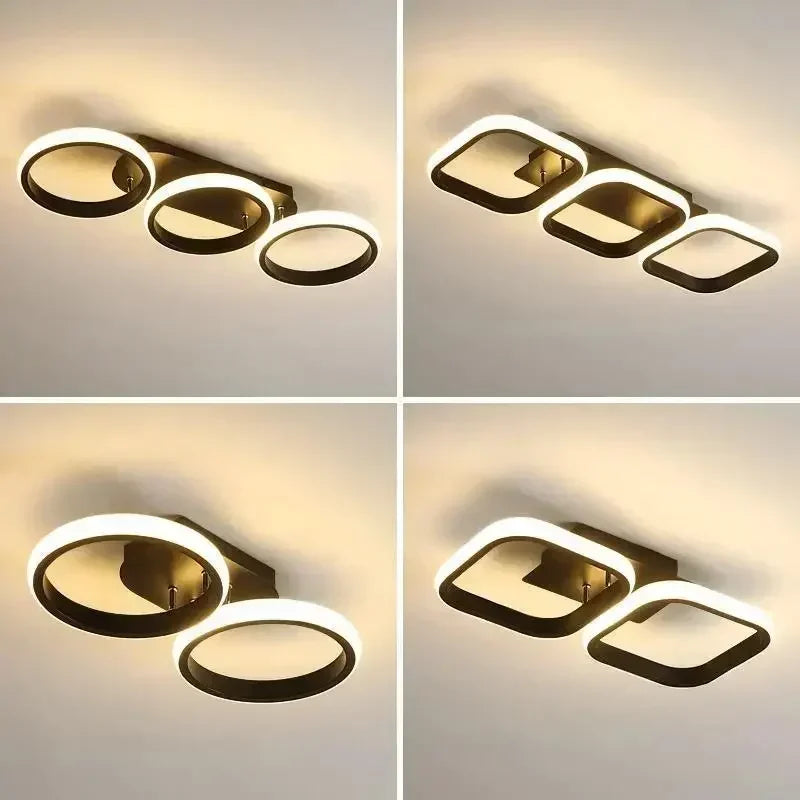 Elegant minimalist bright designer chandelier