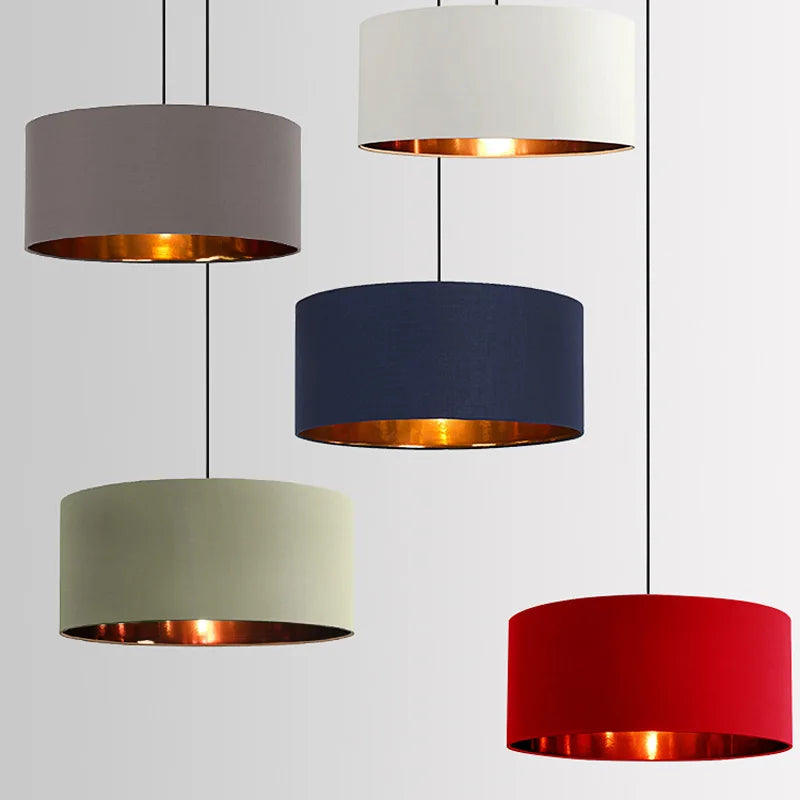 Linen chandelier for modern and elegant interior decoration
