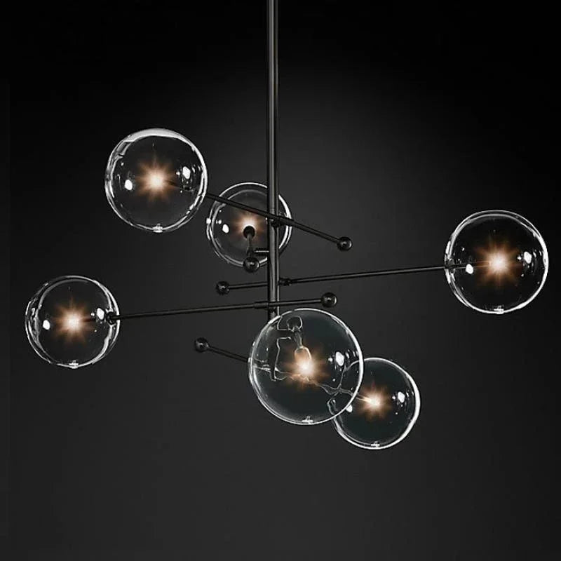 Nordic glass ball chandelier for decorative lighting