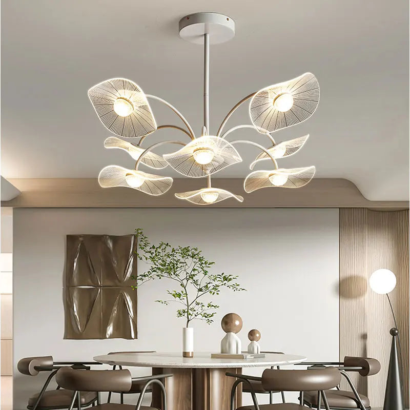 Modern white designer living room chandelier