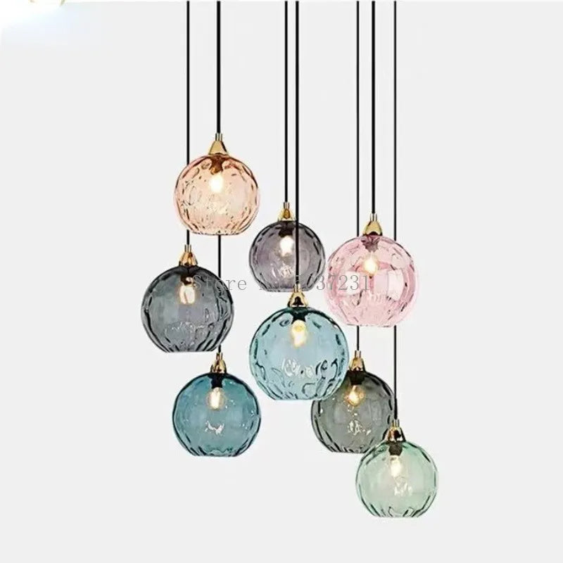 Elegant Contemporary Nordic Ball Chandelier