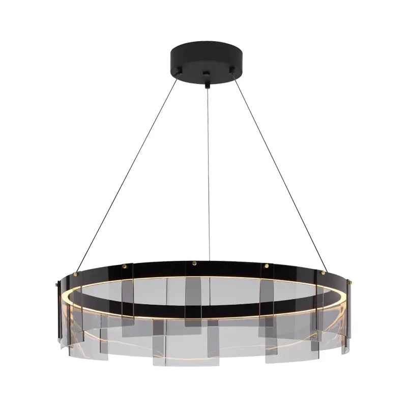 Modern transparent design LED chandelier