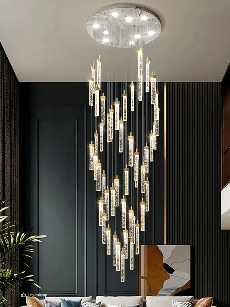 modern design LED crystal chandelier for elegant interior