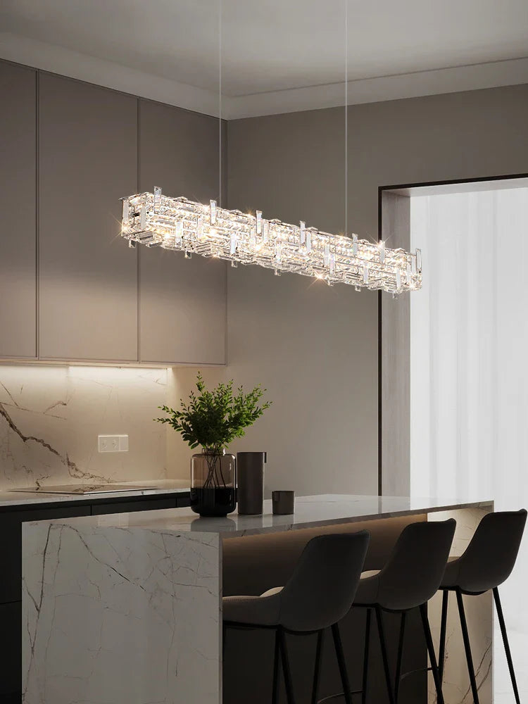 Designer crystal chandelier for a modern and elegant space