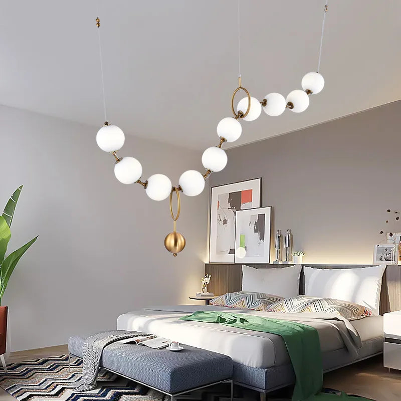 Italy designer chandelier cc 10 LED glass balls