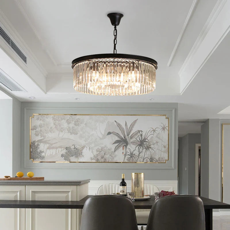 Crystal chandelier hanging for indoor lighting elegant design