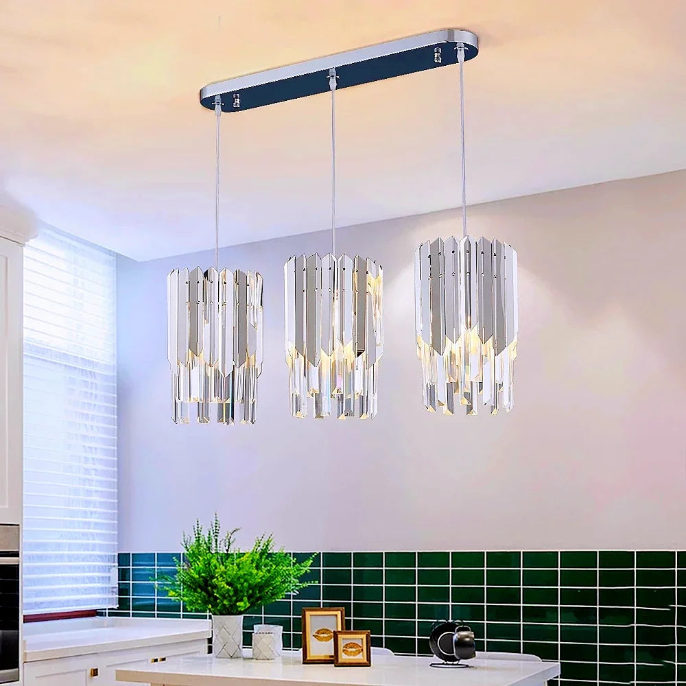 Elegant modern crystal chandelier