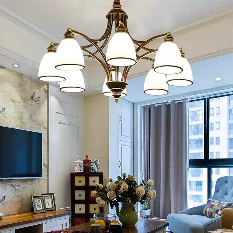 Rustic chic American retro chandelier