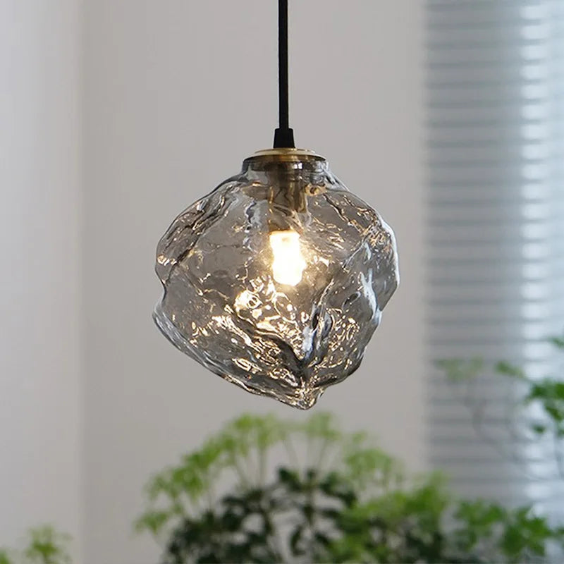 Nordic Lava Glass Chandelier Creative Retro Shape